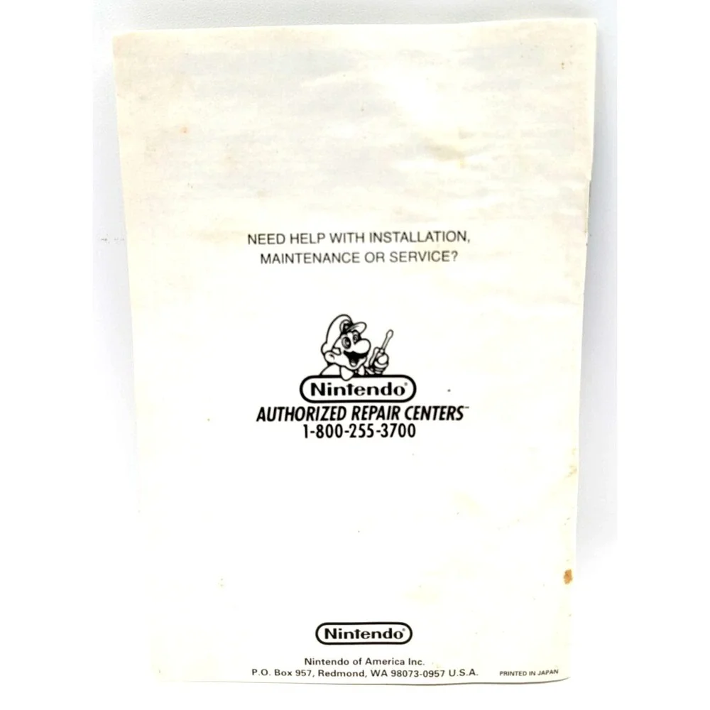 Super Nintendo Mini Console‎ SNES System Instruction Manual Booklet ONLY